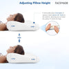 FACEMADE Memory Foam Pillow for Relieving Neck Pain, Sleeping, Adjustable Ergonomic Cervical Pillows.